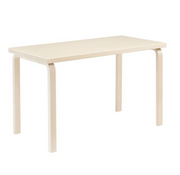 AALTO Table Rectangular 86 Tables Artek Top Birch Veneer | Legs and Edge Band Natural Lacquered 