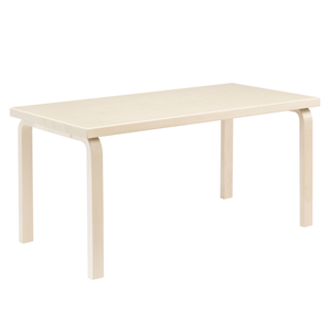 Aalto Children's Table Rectangular 80A table Artek Top Birch Veneer | Legs and Edge Band Natural Lacquered + $80.00 
