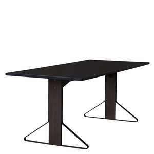 Kaari Rectangular Dining Table Dining Tables Artek 63"W HPL, High-Gloss Black Oak, black lacquered