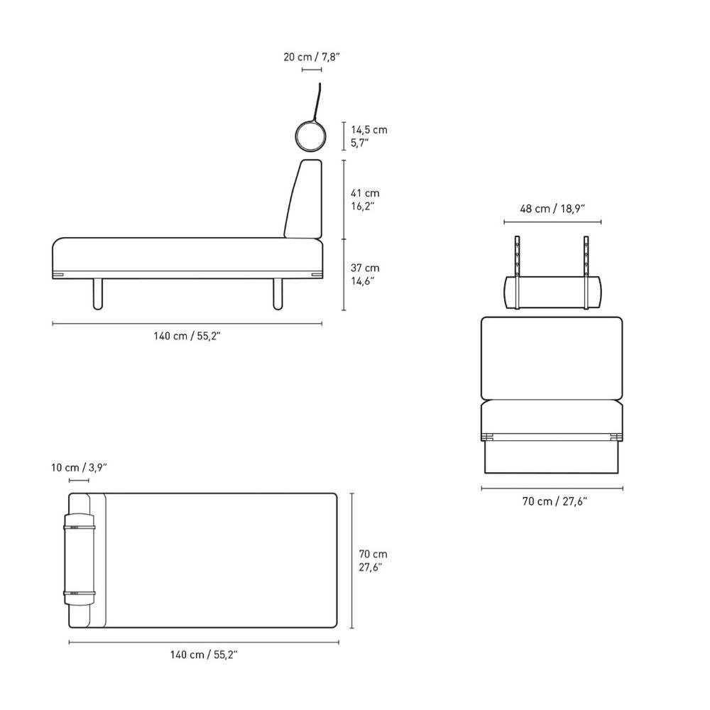 Back Cushion For BM0865 Daybed cushions Carl Hansen 