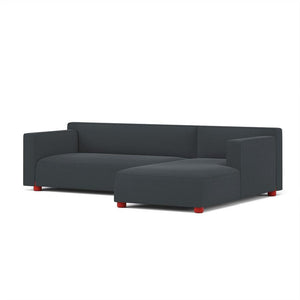 Barber & Osgerby Asymmetric Sofa with Chaise Sofa Knoll Left Red Hourglass – Alley