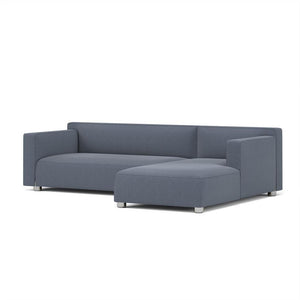 Barber & Osgerby Asymmetric Sofa with Chaise Sofa Knoll Left Chrome Cornaro – Mist