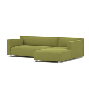 Barber & Osgerby Asymmetric Sofa with Chaise Sofa Knoll Left Chrome Cornaro – Meadow