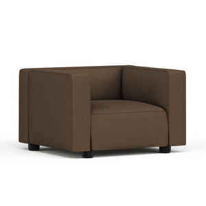 Barber & Osgerby Compact Armchair lounge chair Knoll Black Lacquer Hourglass - Mocha 