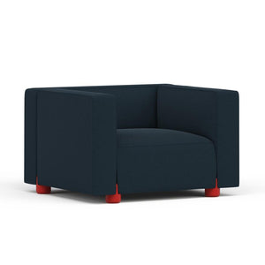 Barber & Osgerby Compact Armchair lounge chair Knoll Red Hourglass – Indigo 