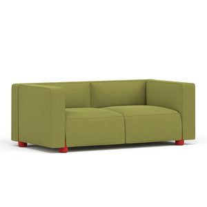 Barber & Osgerby Compact Two-Seat Sofa Sofa Knoll Red Cornaro – Meadow + $832.00 