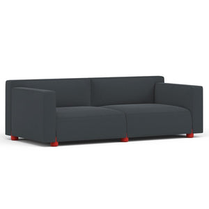 Barber & Osgerby Three-Seater Sofa Sofa Knoll Red Hourglass - Alley 