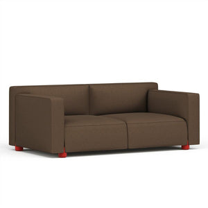 Barber & Osgerby Two Seater Sofa Sofa Knoll Red Hourglass - Mocha 
