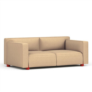 Barber & Osgerby Two Seater Sofa Sofa Knoll Red Hourglass – Flax 