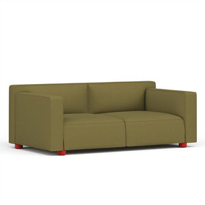 Barber & Osgerby Two Seater Sofa Sofa Knoll Red Hourglass – Olive 