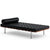 Barcelona Couch Sofa Knoll Volo - Black Black 