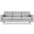 Jane 2 Sofa Sofa Gus Modern Bayview Silver Natural Ash 