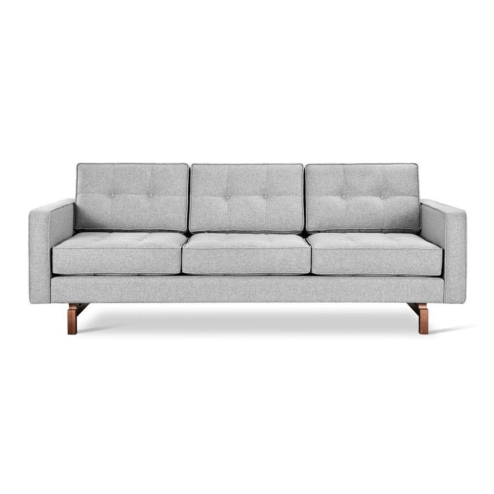 Jane 2 Sofa Sofa Gus Modern Bayview Silver Walnut 