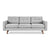 Jane 2 Sofa Sofa Gus Modern Bayview Silver Walnut 