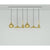 Beat LED Range Linear Pendant System hanging lamps Tom Dixon Brass 