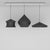 Beat LED Trio Linear Pendant System hanging lamps Tom Dixon 