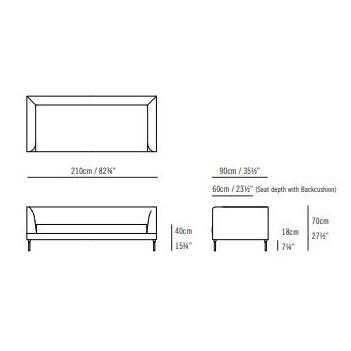 Bensen Delta 210 Sofa Bensen CA Modern Home