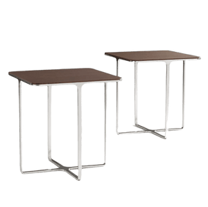 Accent Side Table side/end table Bernhardt Design 19" Walnut top - 861 