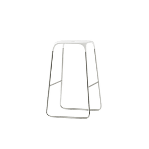 Ace Stool bar seating Bernhardt Design Counter Height - 25.25" White seat - Chrome legs 