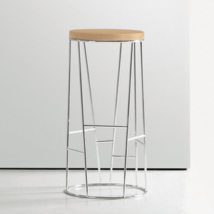 Forest Stool With Wood Seat bar seating Bernhardt Design Maple - 837 