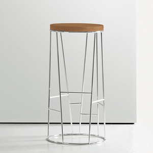 Forest Stool With Wood Seat bar seating Bernhardt Design Maple - 860 