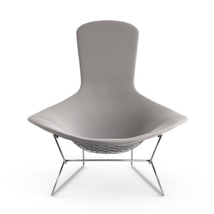 Bertoia Bird Chair lounge chair Knoll Black Ultrasuede - Silver 