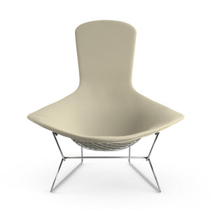 Bertoia Bird Chair lounge chair Knoll Black Ultrasuede - Sandstone 