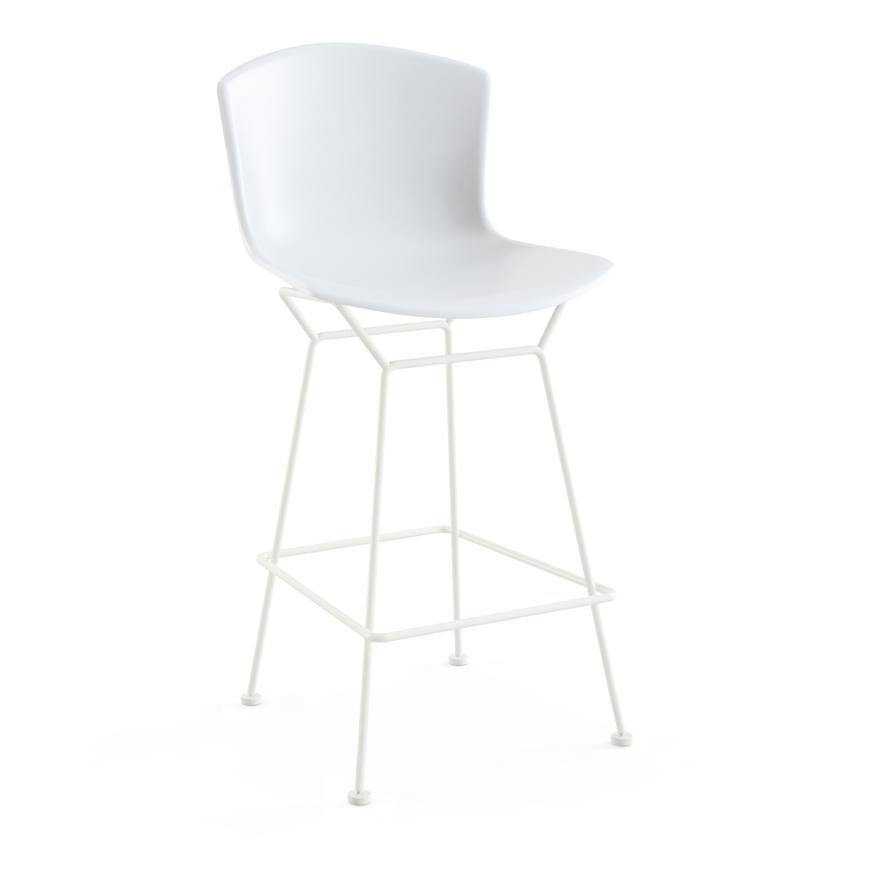 Bertoia Molded Shell Stool Stools Knoll Counter Height White White