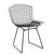 Bertoia Side Chair - Unupholstered Side/Dining Knoll Polished Chrome 