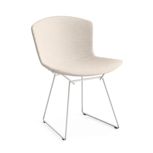 Bertoia Side Chair with Full Cover Side/Dining Knoll White Cato - Natural 