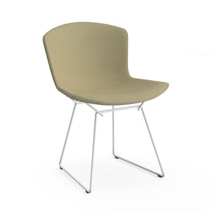 Bertoia Side Chair with Full Cover Side/Dining Knoll White Journey - Beach 
