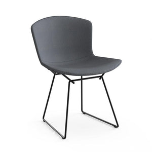 Bertoia Side Chair with Full Cover Side/Dining Knoll Black Journey - Chime 