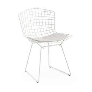 Bertoia Side Chair with Seat Pad Side/Dining Knoll White Delite - Stone 