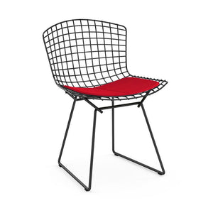 Bertoia Side Chair with Seat Pad Side/Dining Knoll Black Journey - Chime 