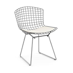 Bertoia Side Chair with Seat Pad Side/Dining Knoll Polished Chrome Journey - Mitten 