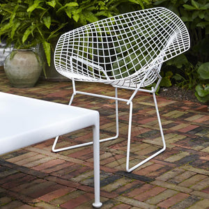 Bertoia Small Diamond Chair with Seat Pad lounge chair Knoll 