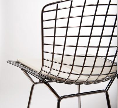 Bertoia Stool with Seat and Back Pad bar seating Knoll 