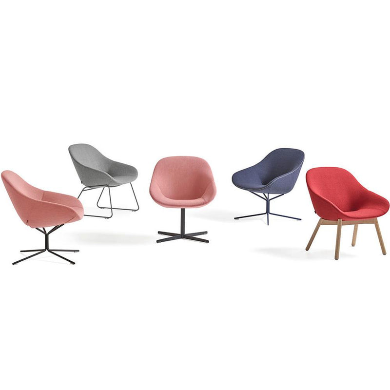 Beso Lounge Chair With Wood Base Chairs Artifort 