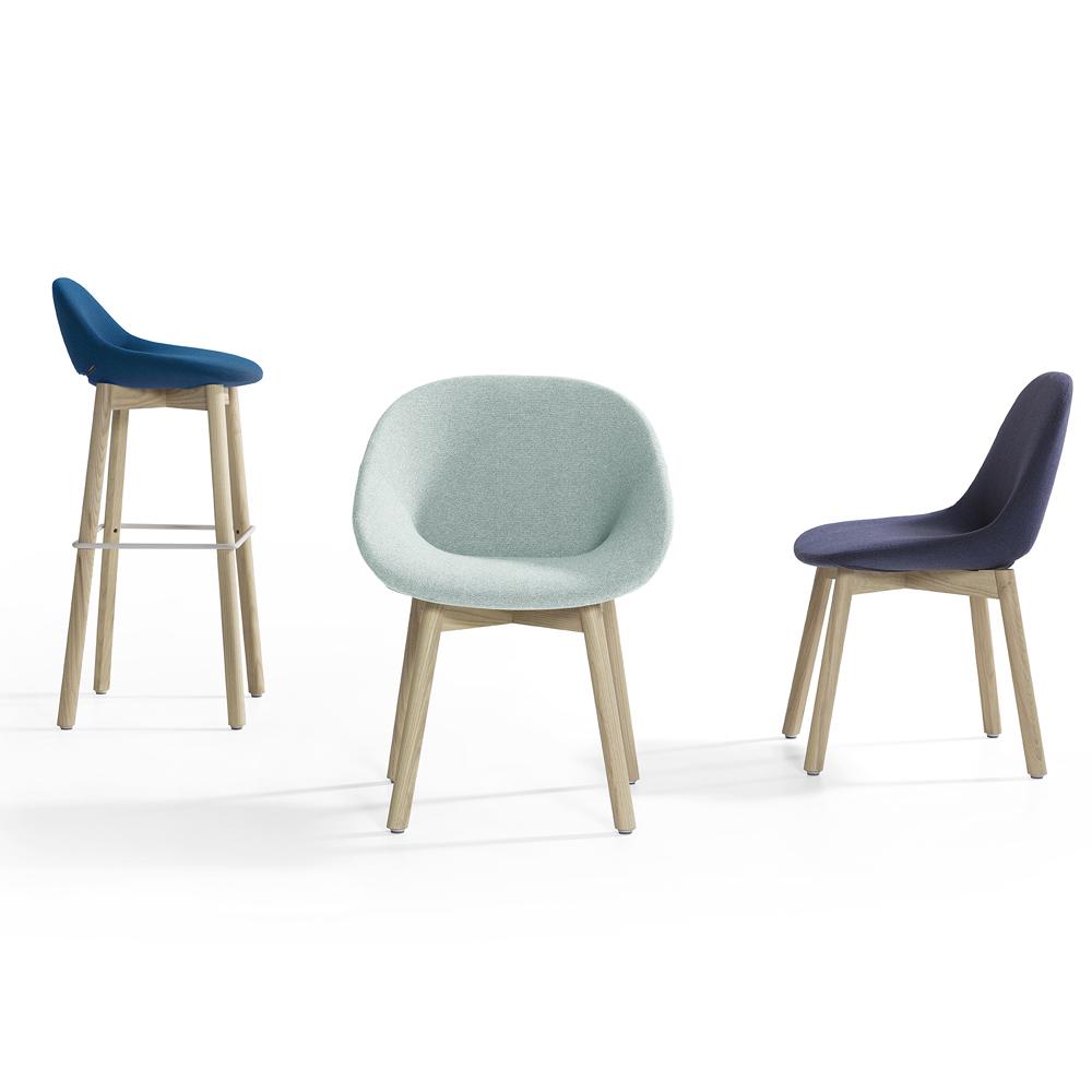 Beso Wood 4 Leg Armchair Chairs Artifort 