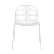 Betty Stacking Chair Side/Dining Bend Goods White 