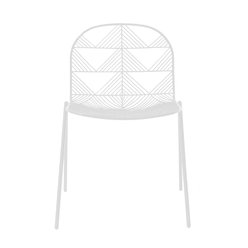 Betty Stacking Chair Side/Dining Bend Goods White 
