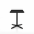 Emeco 2 Inch X Base Cafe Table - Rectangular Coffee table Emeco Black Powder Coated Black HPL 