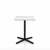 Emeco 2 Inch X Base Cafe Table - Rectangular Coffee table Emeco Black Powder Coated White Laminate Plywood 