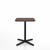 Emeco 2 Inch X Base Cafe Table - Square Coffee Tables Emeco 24" / 60 cm Black Powder Coated Walnut