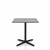 Emeco 2 Inch X Base Cafe Table - Square Coffee Tables Emeco 30" / 76 cm Black Powder Coated Grey HPL