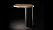 Cylinda LED Table Lamp Table Lamps Oluce Matte Black with Satin Gold 