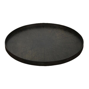 Black Slice wooden tray Tray Ethnicraft Extra Large Round 