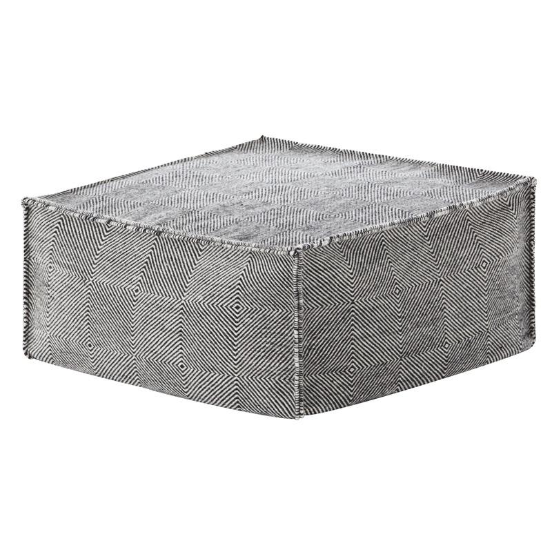 Sail Square Pouf Pouf Gan Black 