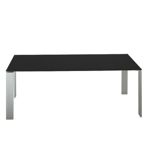 Four Soft Touch Table Tables Kartell Medium Black Aluminum
