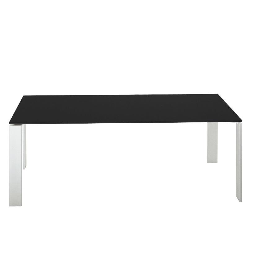 Four Soft Touch Table Tables Kartell Medium Black White